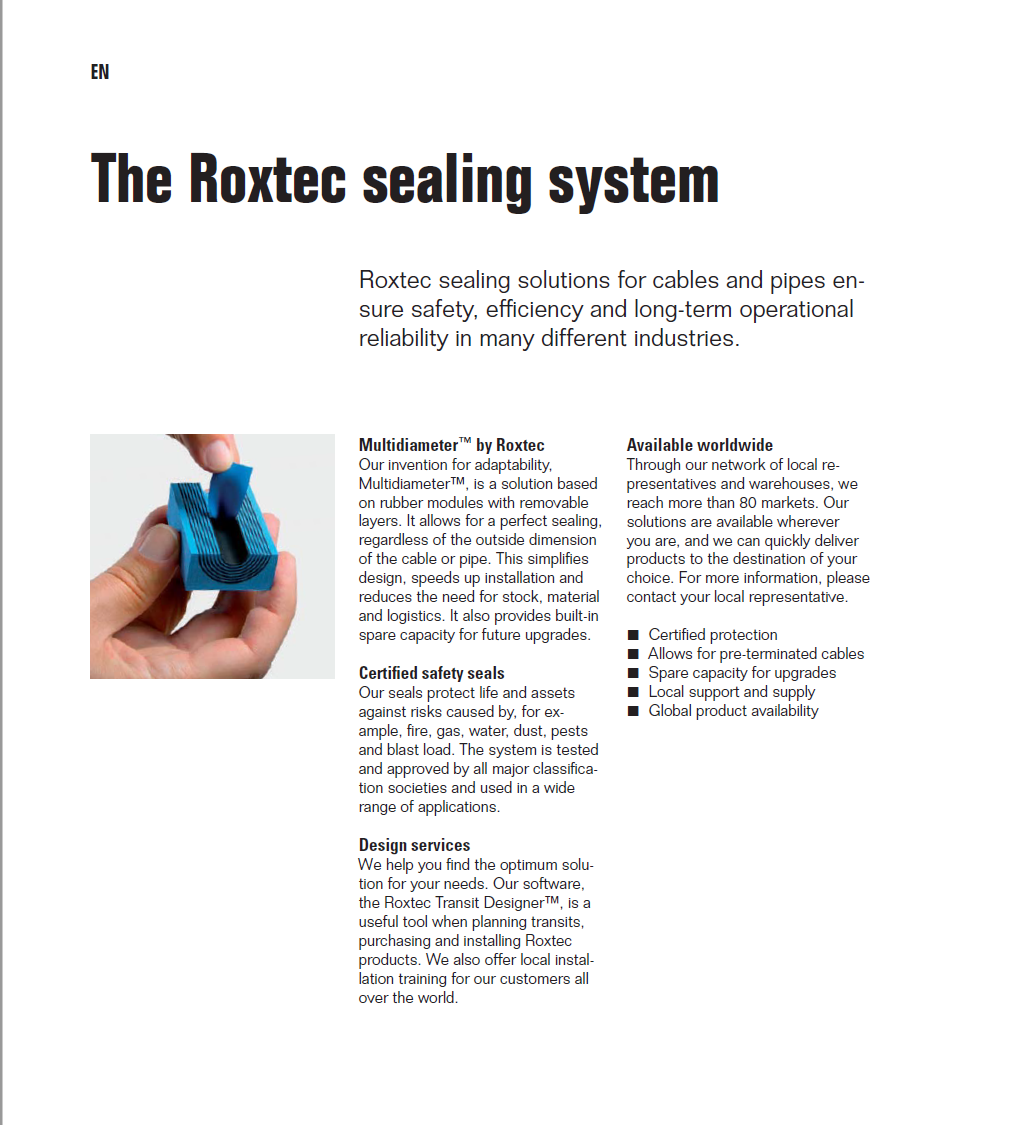 Cable and Pipe Sealing Systems